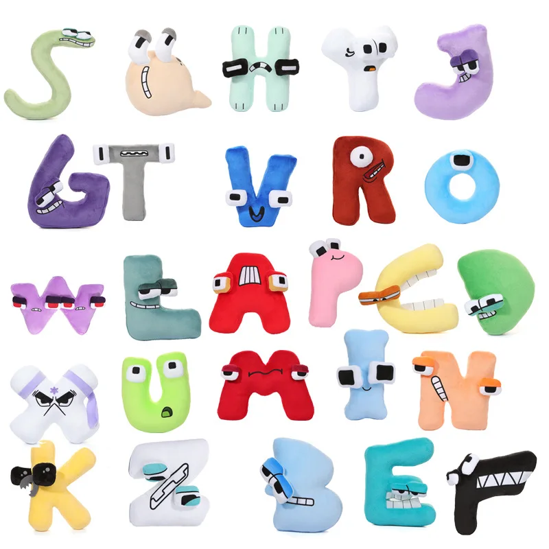 

26 English Alphabet Legend Plush Toy Alphabet Lore Plush Children's Enlightenment Letter Doll Doll Plush Educational Doll