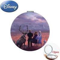 disney new hot frozen cartoon character image double sides beauty tools round makeup pocket mirrors teachers day gift rt99