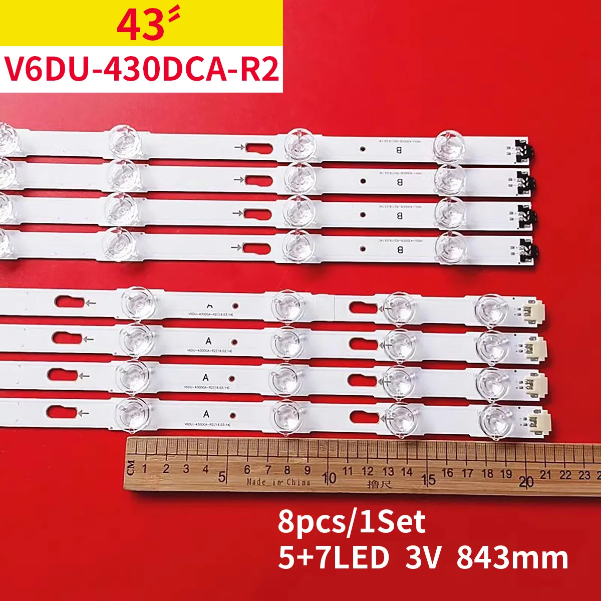 Для 43 &quotTV UE43KU7000 UE43MU7000 BN96-39781A BN96-39782A V6DU-430DCA-R2 V6DU-430DCB-R2 Φ 00268A