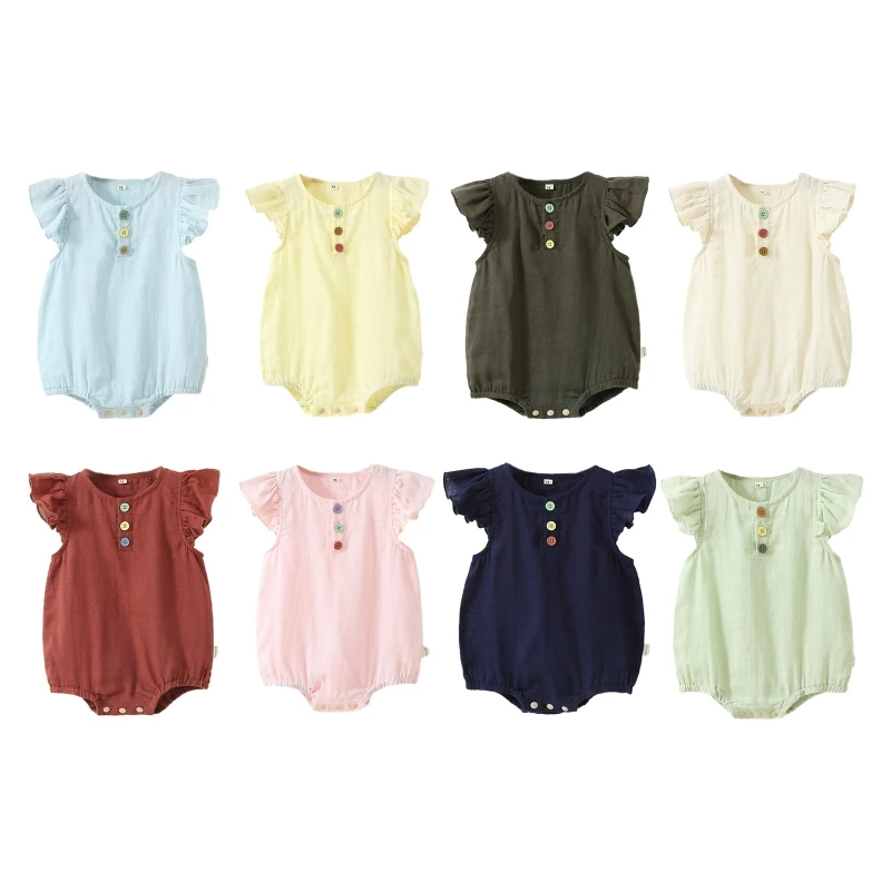 

0-1Y Baby Romper OnePiece Jumpsuit Infant Short Sleeve Bodysuit Pajamas