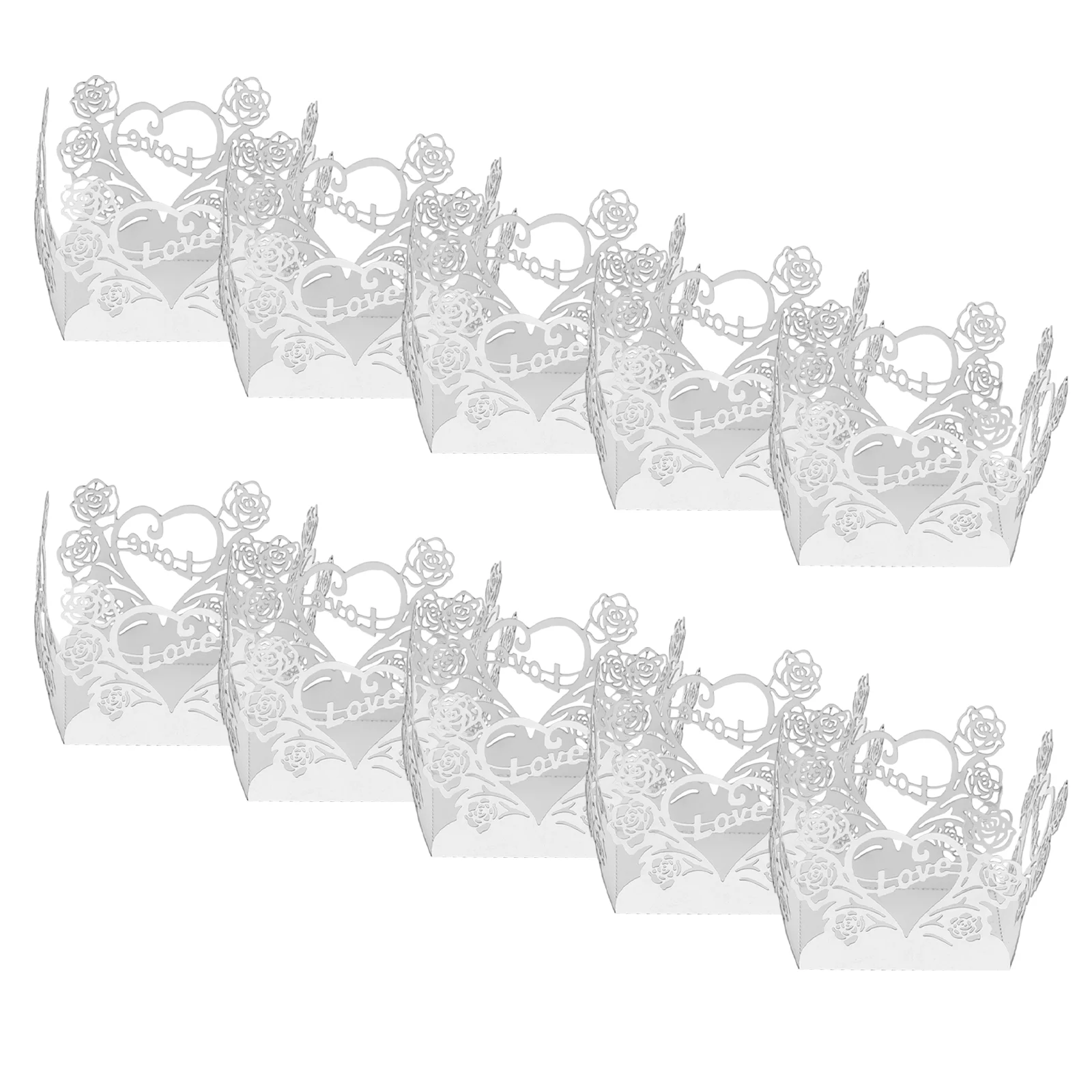 

50Pcs Chocolate Wrappers Candy Packaging Wrappers Hollow-Out Truffle Cups Decorative Wrappers