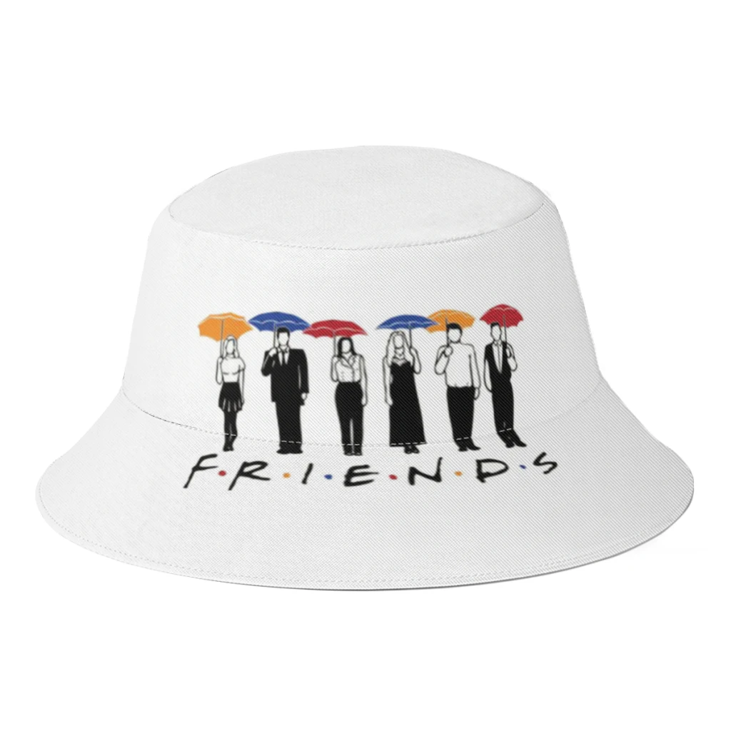 

Autumn Friends TV Bucket Hat for Boy Girl Streetwear Cartoon Fisherman Hat Journey Boonie Hat