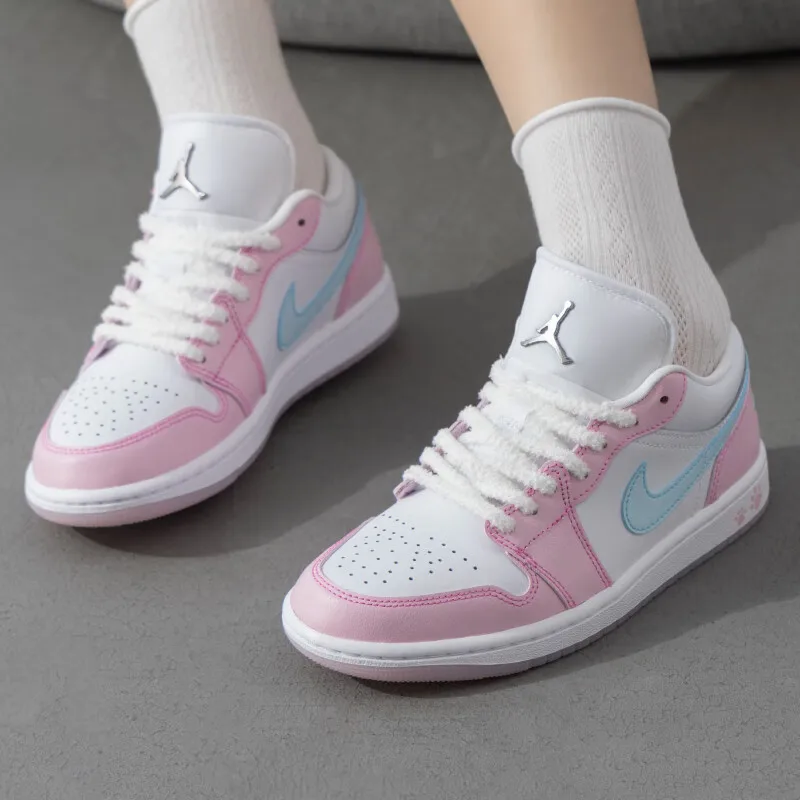 Женские туфли Nike AIR JORDAN 1 LOW SE AJ1 модные повседневные универсальные износостойкие в