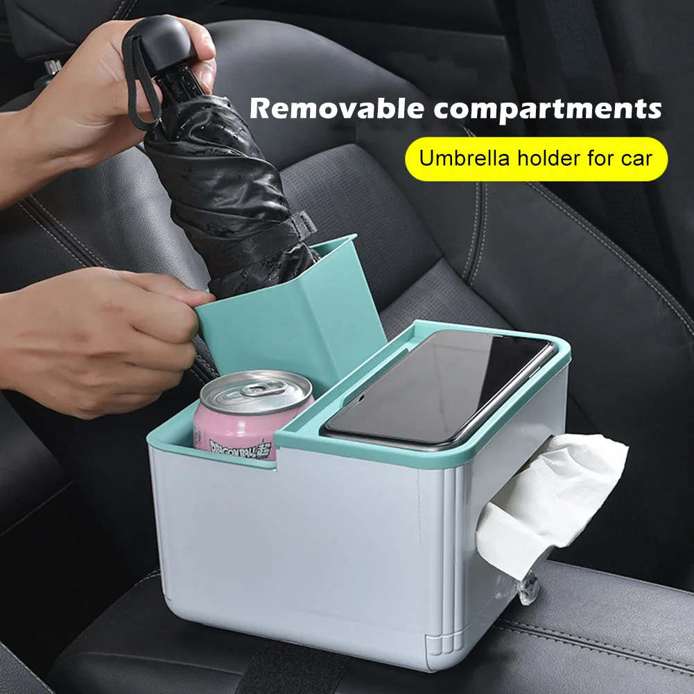 

Multi-function Car Armrest Storage Box Tissue Cup Drink Holder Trash Can Auto Interior Accessories Car Home Stowing Tidying Tool