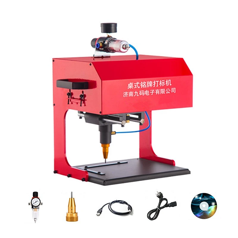 

LY 170 * 110mm Table Type Marking Machine Pneumatic Electricity Desktop Car Nameplate Metal Parts Engraving Machine