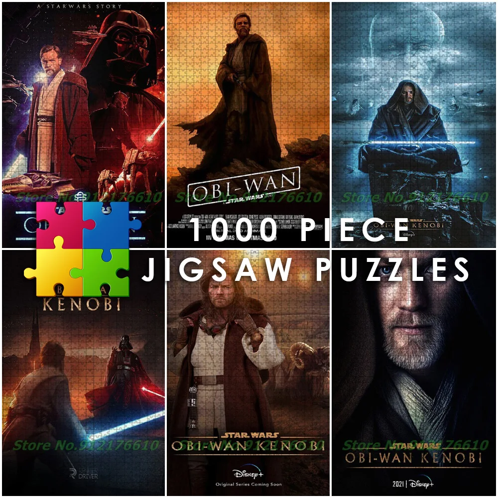 1000 Piece Jigsaw Puzzles Disney Marvel 2022 Star Wars Diy Puzzle Paper Obi-Wan Kenobi Decompress Educational Toys Kids Gifts
