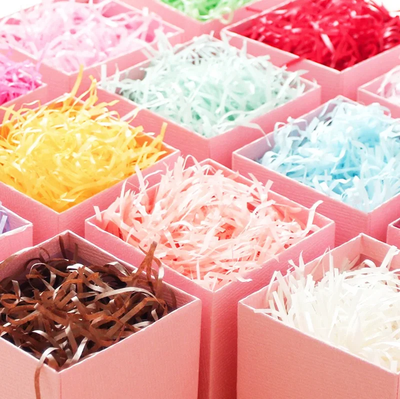 

Paper Raffia Shredded Paper Decoration DIY Confetti Gift Box Filling Material Wedding Marriage Decor Accessories 10/30/50/20g
