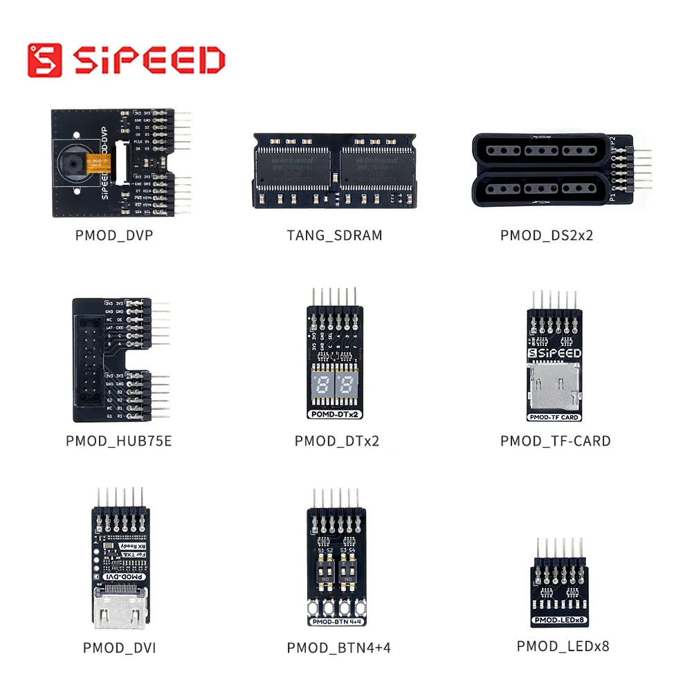 Sipeed Tang FPGA PMOD модуль светодиодный переключатель HDMI камера цифровая трубка HUB75E