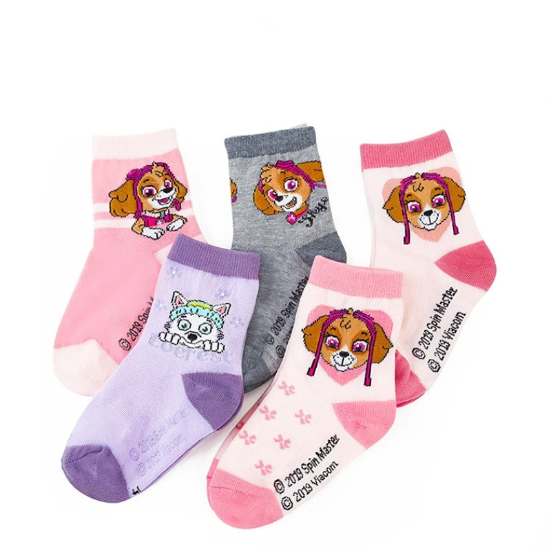 

PAW Patrol Girls Socks Children Cartoon Characters Cotton Autumn Winter Cute Pink Sweet Casual Comfortable Christmas Gift