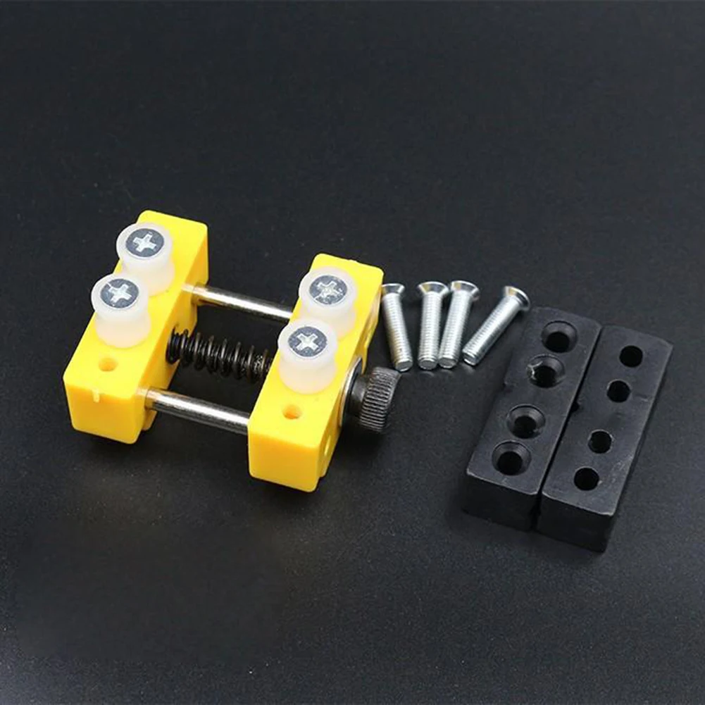 

Aluminum Alloy Bench Vise Mini Yellow Vise For Fixing Small Jewllery Various Regular/irregular Shapes Objects Repairing Tools