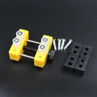 aluminum alloy bench vise mini yellow vise for fixing small jewllery various regularirregular shapes objects repairing tools
