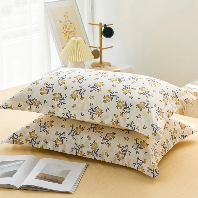 

Наволочки из хлопка с цветочным принтом 2 шт