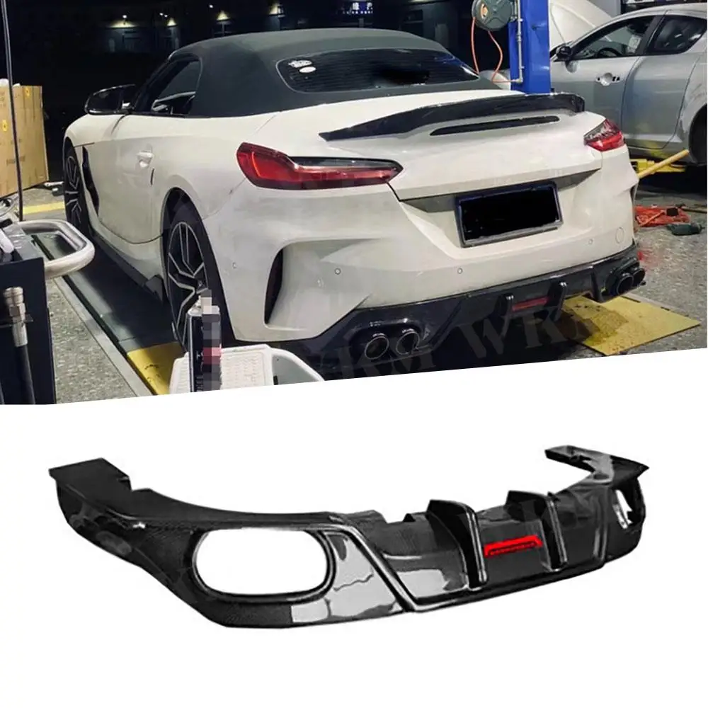 

Carbon Fiber Rear Bumper Lip Diffuser Spoiler With Light for BMW Z4 G29 2019 2020 2021 FRP Car Styling