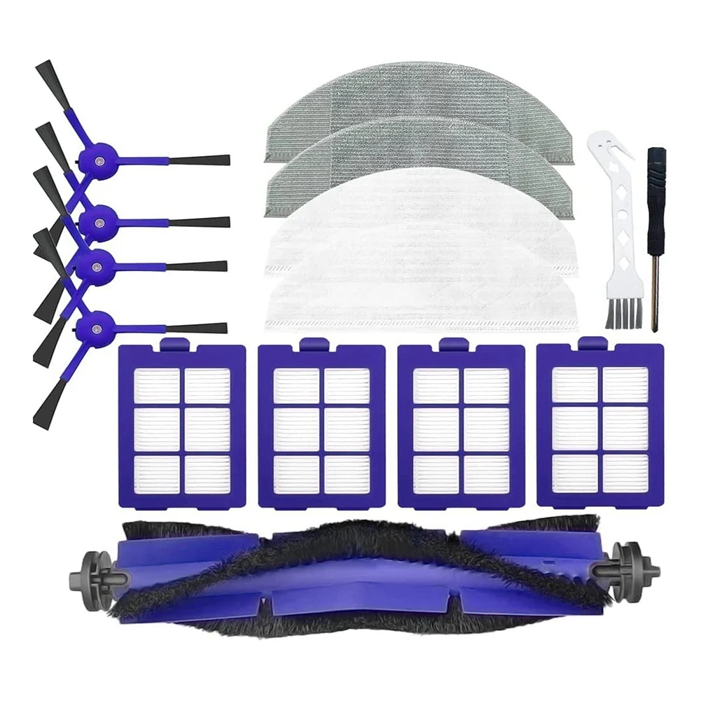 

For Eufy X8 Hybrid Vacuum Cleaner Replacement Accessories Main / Side Brush Mop Cloth Hepa Filter Spare Parts