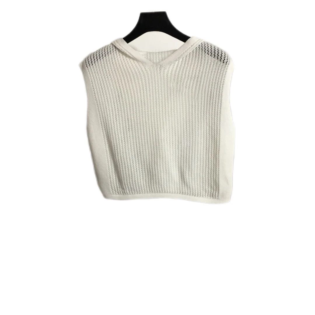 

Summer Women's Top Hooded Sweater Sleeveless Casual Lady's Vest 4001-0080