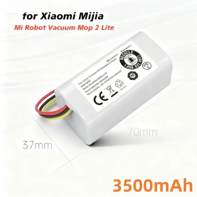 Фото 011-4S1P 14,4 В/14,8 В 2600 мАч литий-ионный аккумулятор для Xiaomi Mi Robot Vacuum Mop 2 Lite MJSTL, совместимый с моделью E10 E12 B11 №1