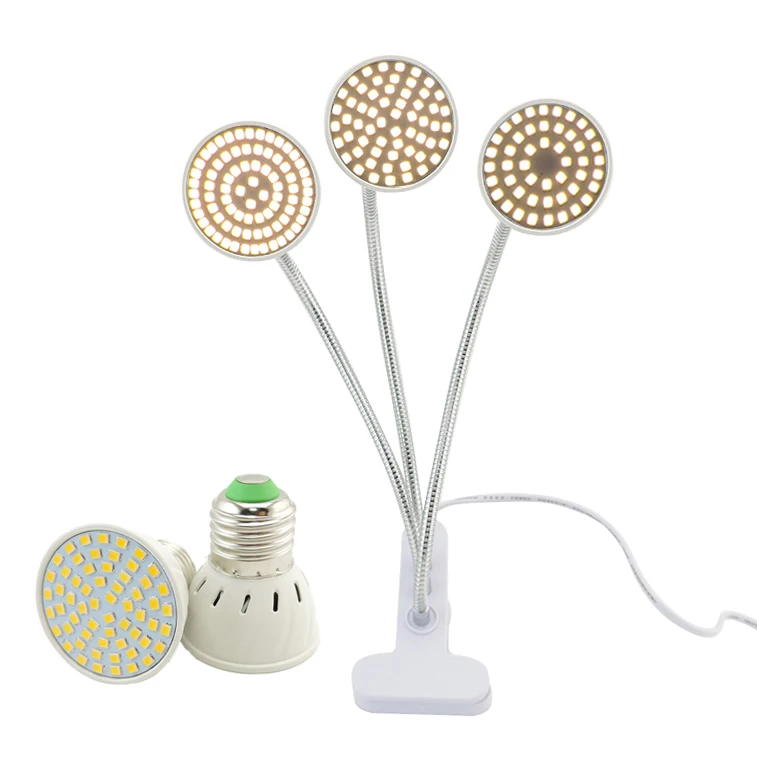 Flower Plant Grow Light Phyto Lamp Desk Clip Yellow Fitolamp Indoor Veg Growbox Greenhouse