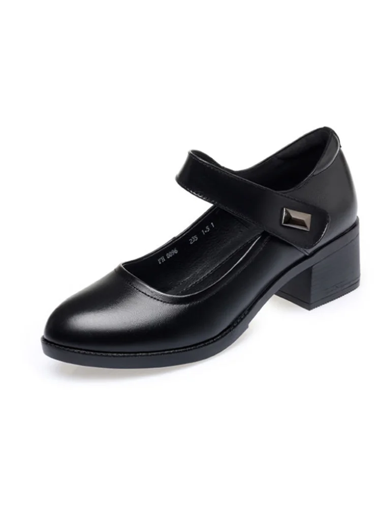 sapatos femininas women cool comfort black square heel shoes for student school lady casual spring summer hotel work fa69