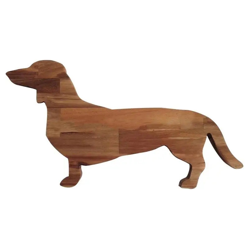 

Wooden Dachshund Dog Shaped Serving Tray Tea Cup Saucer Trays Fruit Plate Storage Pallet Plate Decoration Food Dachshund Plate