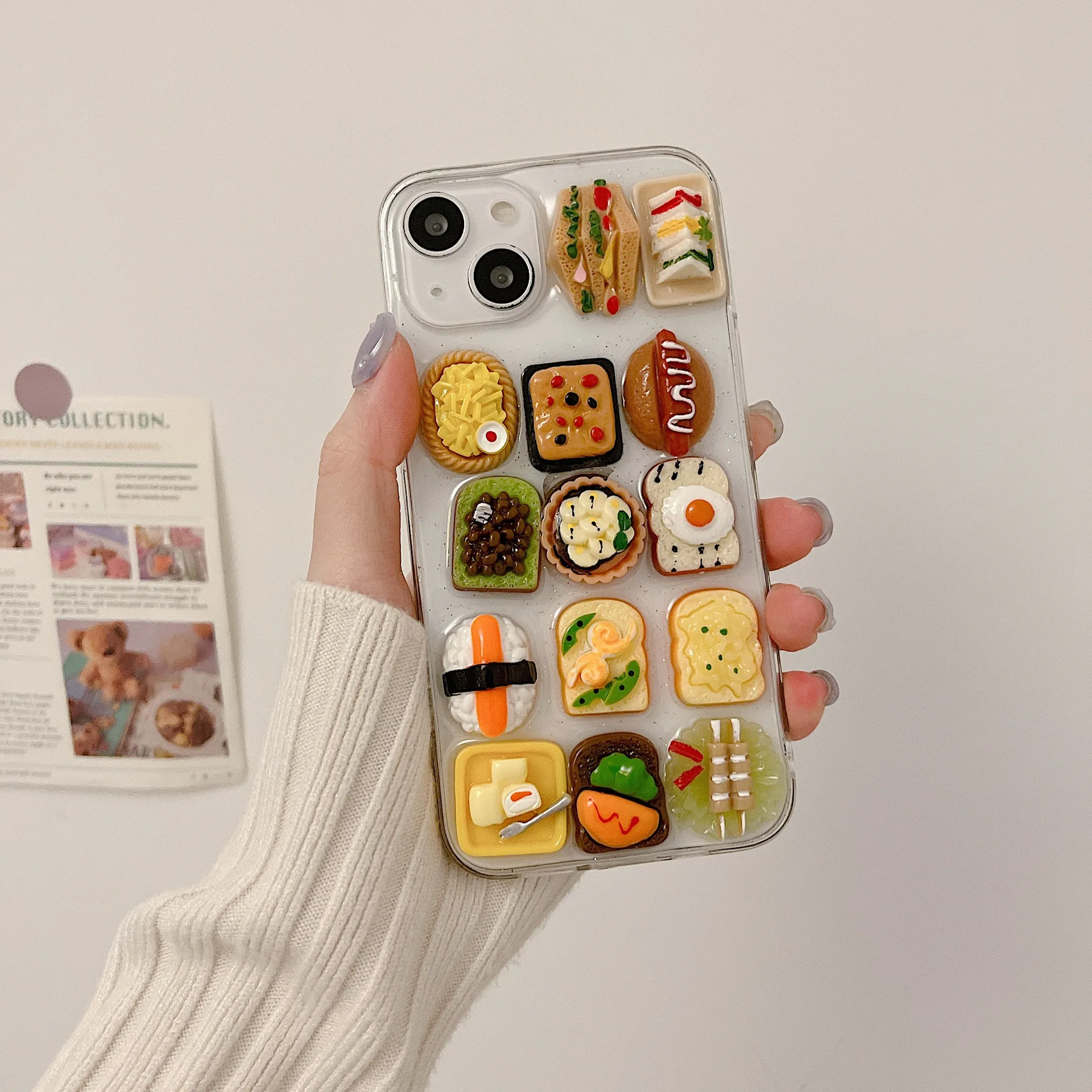 

Interest Cute Originality Cartoon Mini Sushi Mobile Phone Case For IPhone 11 12 13 14 Pro Max X XS XR