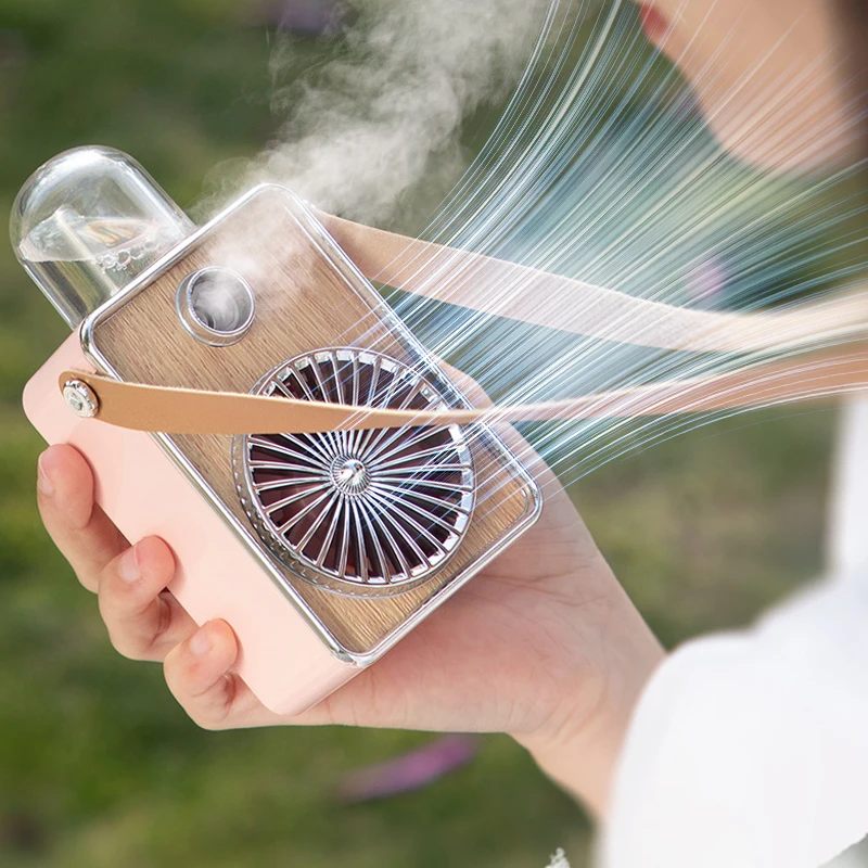 

3in1 Neck Fan Cooling Camera Portable Fan Rechargeable Mini Fan Usb Cooling Fan Electric Bladeless Fans Humidification Fan Parts