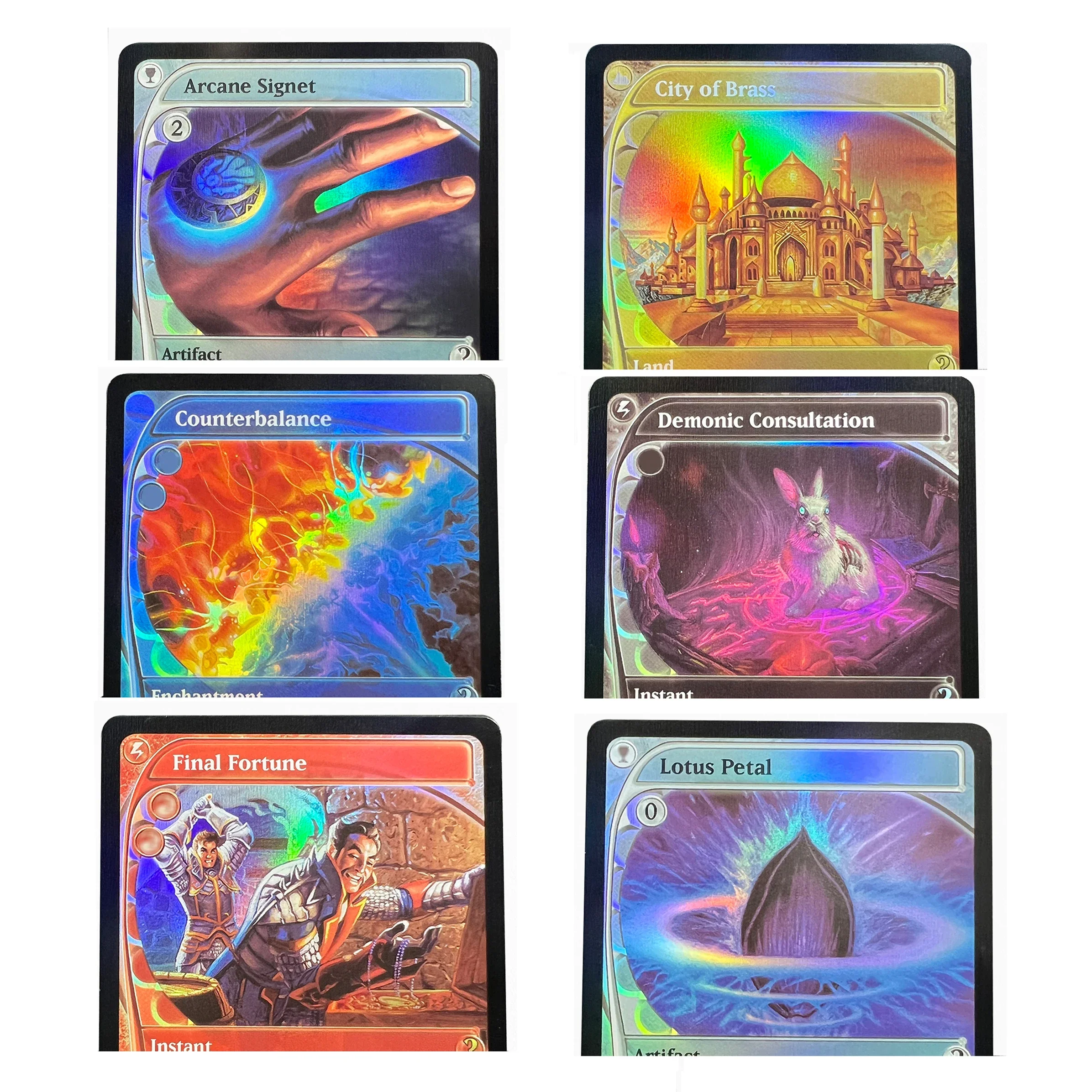 Фото Коллекционная карточная игра Lotus Petal Chain of Vapor City of Brass Flusterstorm MB2 Foil TCG: английская версия, высокое качество №1