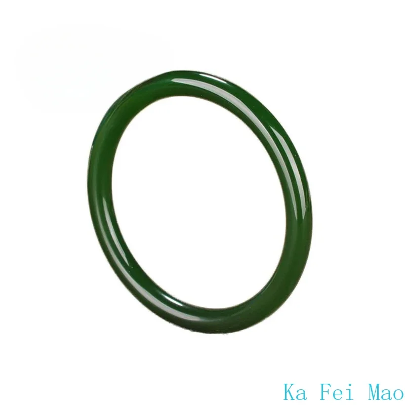 Натуральная яшма Хэтянь белый нефрит тонкий браслет персонализированный