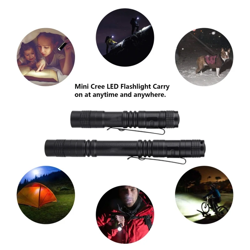 LED Flashlights Pen Light Mini Small Torch Portable for Camping Outdoor Emergency |