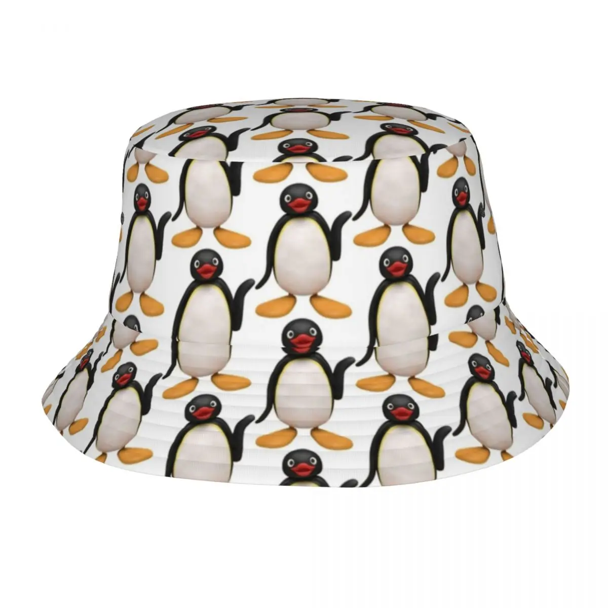 

Hip Hop Penguin Cartoon Bob Hats Men Women Lightweight Outdoor Sport Animal Fishing Hats Summer Beach Vacation Getaway Headwear