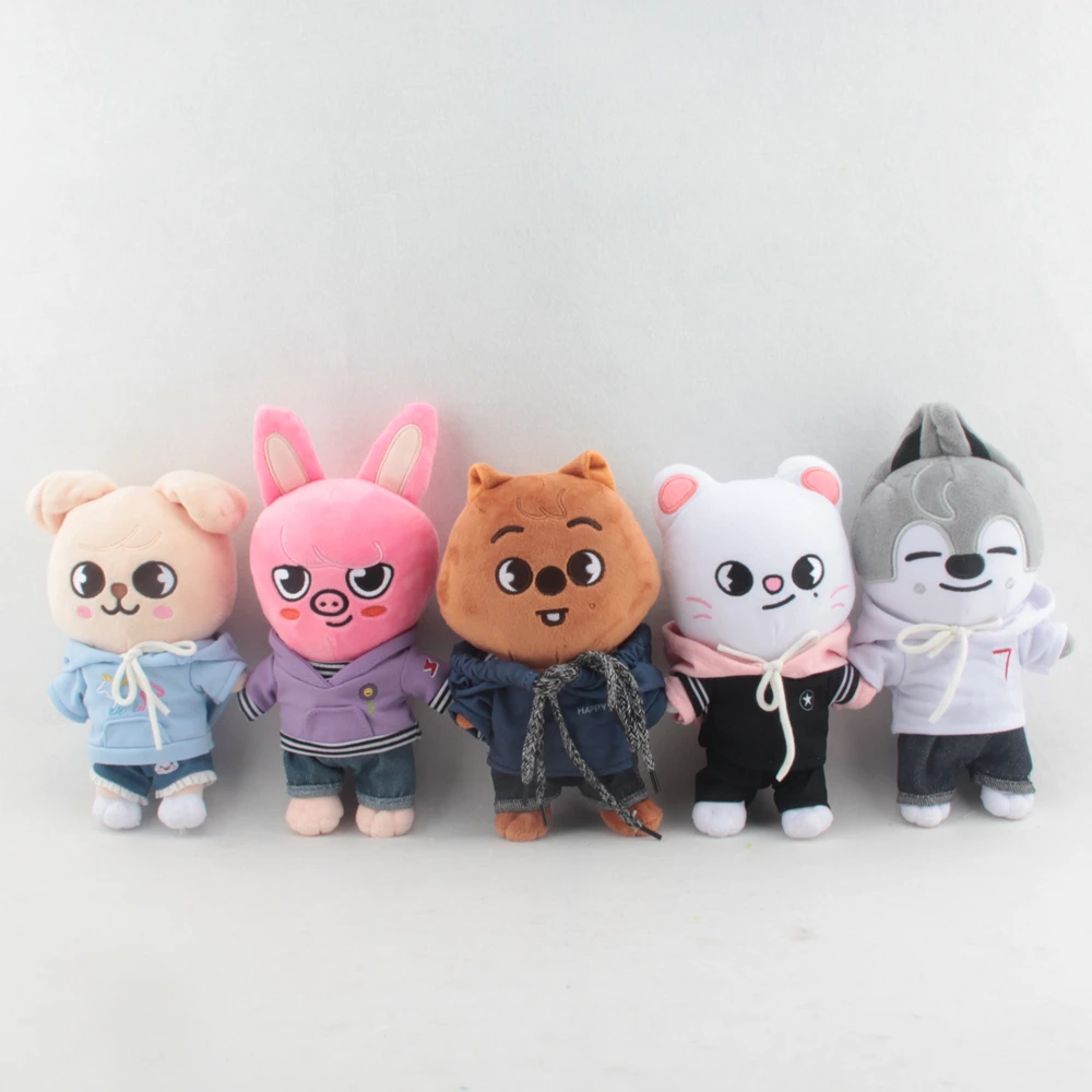 

Handsome Doll Clothes 20cm Idol Plush Dolls Clothing Accessories Hoodie Jeans Canvas Stuffed Toys for Korea Kpop EXO Dolls