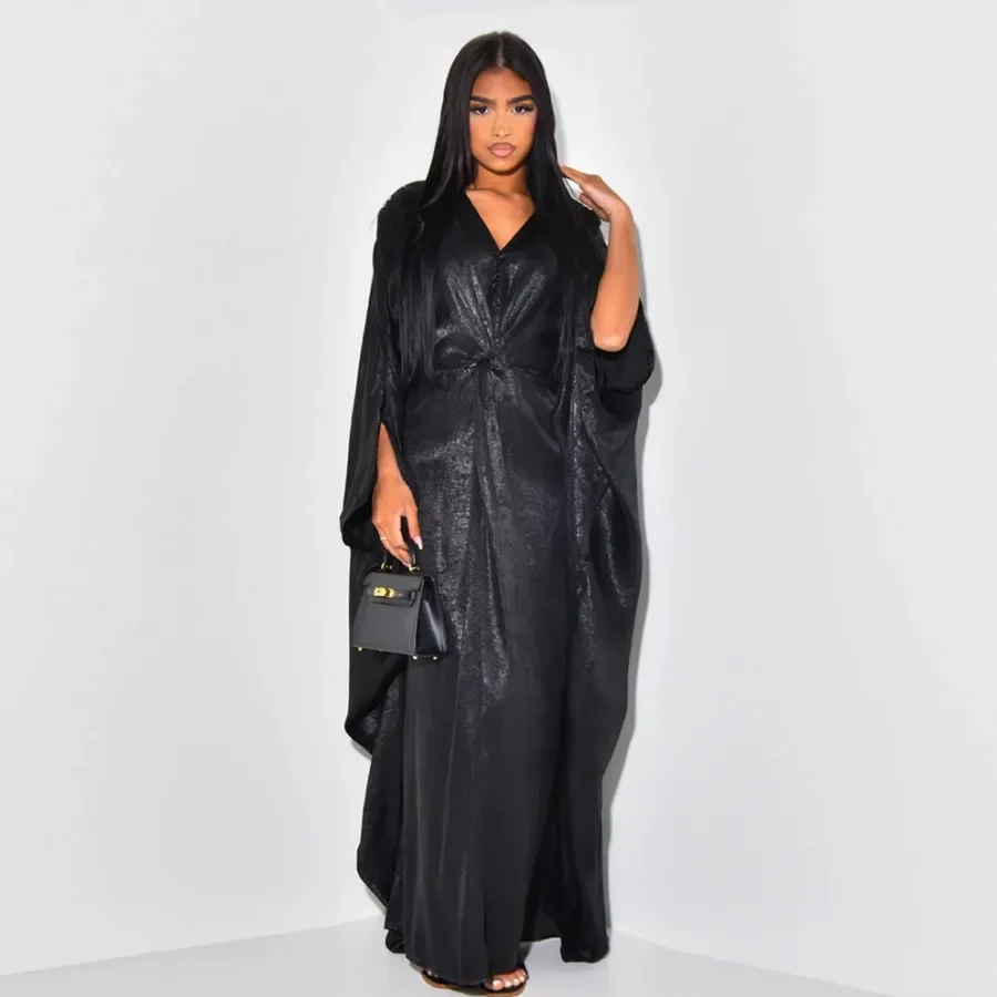 Элегантное вечернее платье Абая женское скромное в Дубае кафтан роскошный