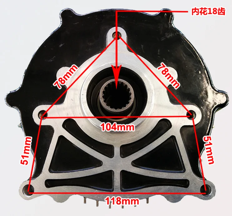 1500W 1800W 2000W 2200W 2500W 3000W 60V 72V 3000RPM electric tricycles scooters for the elderly cargo load brushless motor - купить по