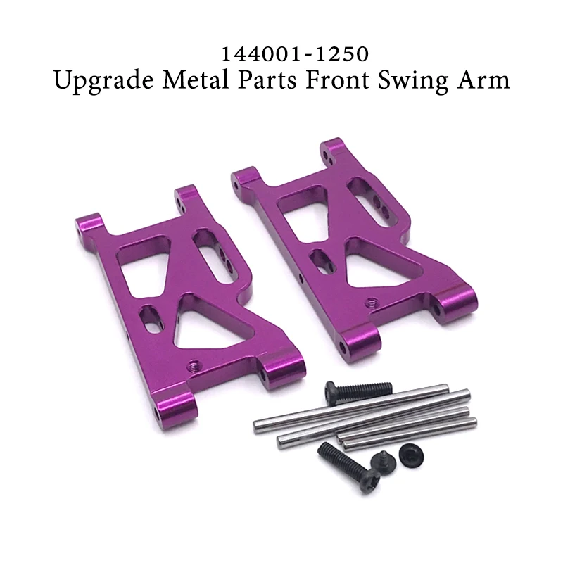 

WLtoys 124018 124019-1250 RC Car Spare Parts 4WD Purple Upgraded Metal Rear Swing Arm Set 1/12 Original Accessories