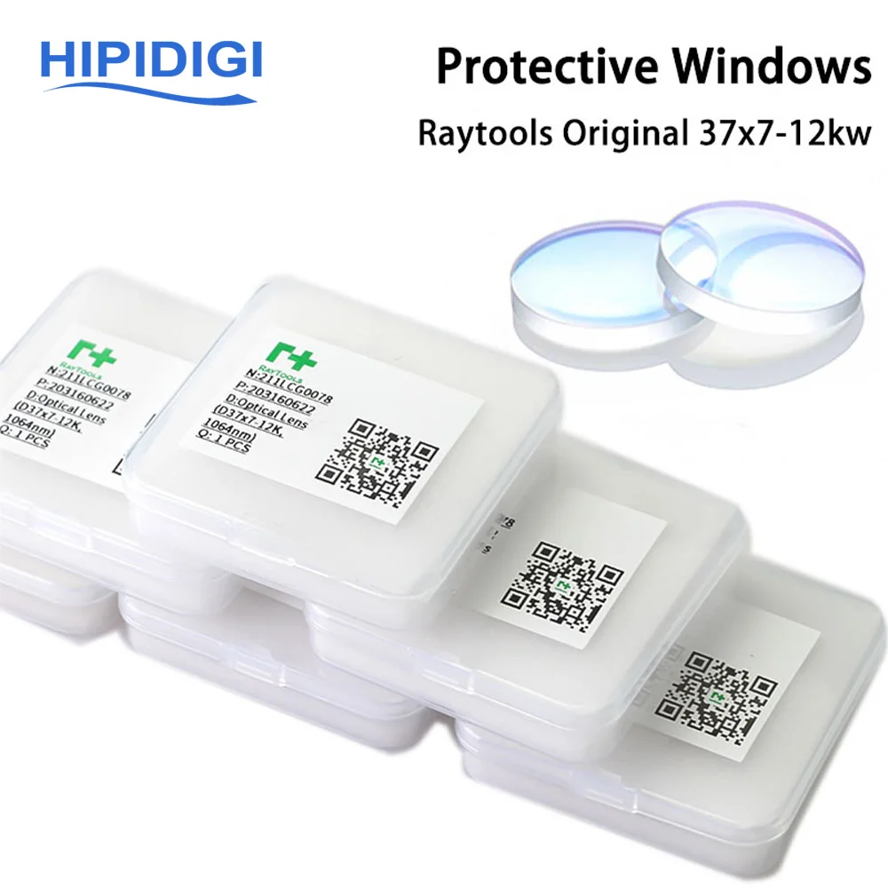 Raytools Original Laser Protective Windows 24.9x1.5 37x7 Защитная линза 27.9x4.1 Аксессуары для машины резки