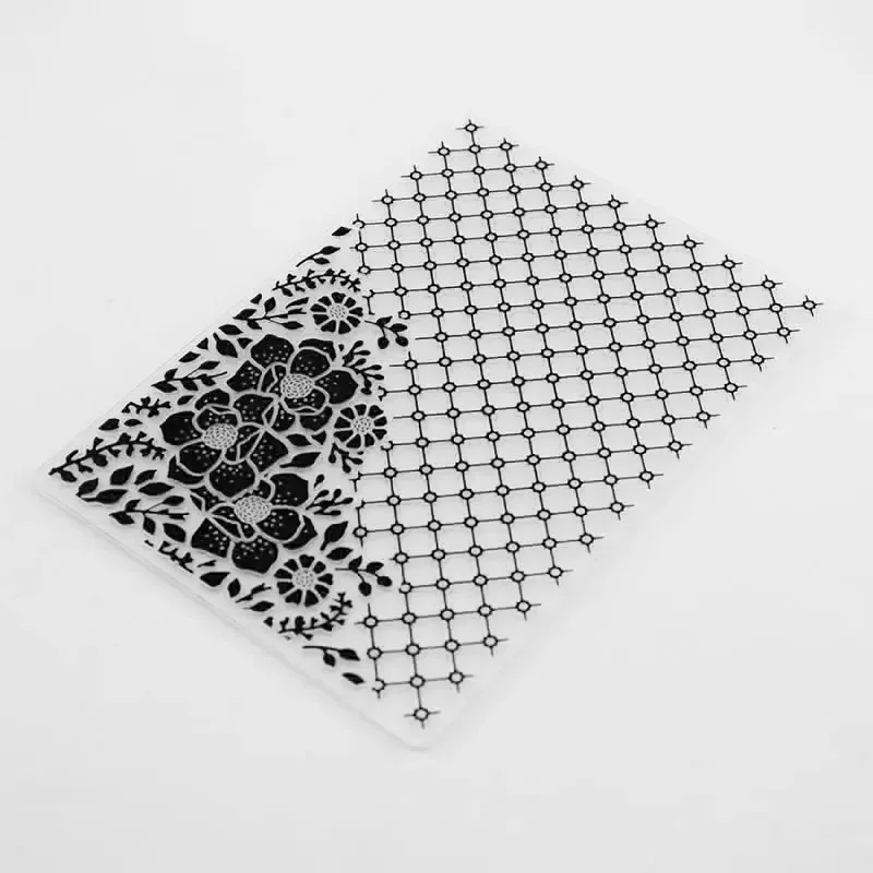 Цветочный и текстурированный фон в клетку пластиковая фотобумага шаблон форма