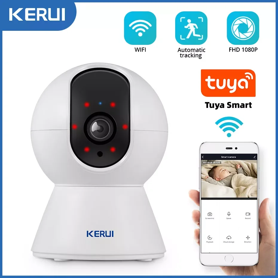 

Камера видеонаблюдения KERUI 1080P 3 Мп, Wi-Fi, 2 МП