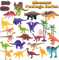 16pcs set dinosaurs toy learning educational toys for children dinosaur world model set plastic random style toys for kids boys