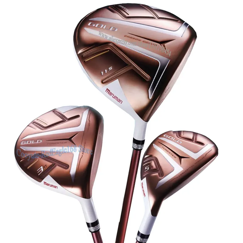 

Right Handed Women Golf Clubs Maruman SHUTTLE GOLD Golf Wood Set Driver and 2 Wood L Flex Graphite Shaft