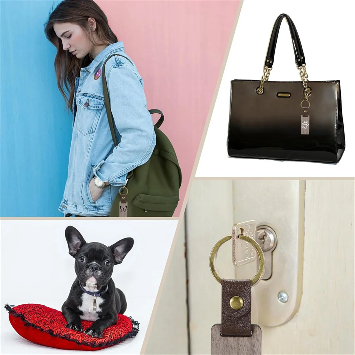 Деревянные заготовки для ключей Персонализированные бирки Маленький брелок