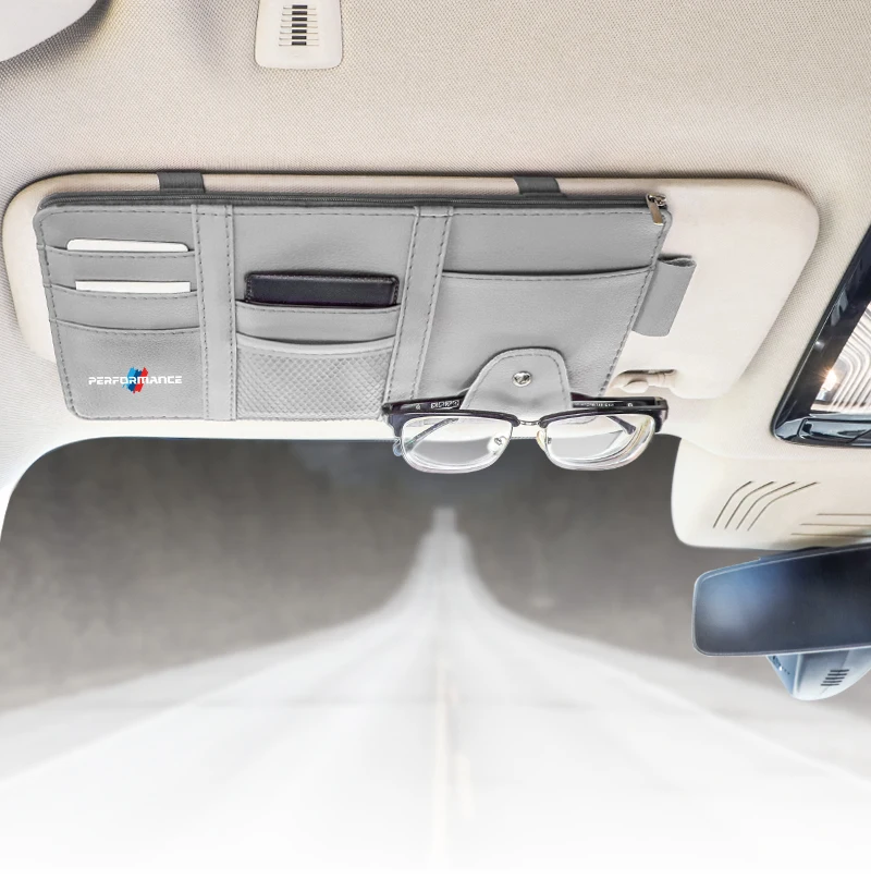 Автомобильный солнцезащитный козырек чехол для карт зажим очков держатель