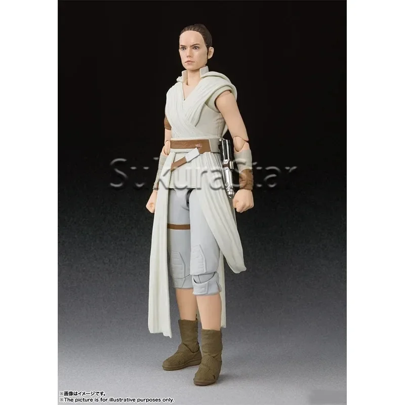 Фото В наличии: Коллекционная подвижная фигурка Bandai S.H.Figuarts Star Wars The Rise of Skywalker Rey, готовая к использованию, подарок для детей №1
