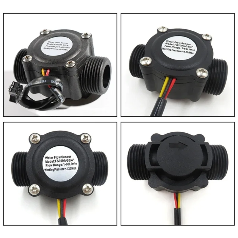 3/4 ''эффект жидкой воды расходомер счетчик расход 3 5 В-24 В 2-60 л/мин