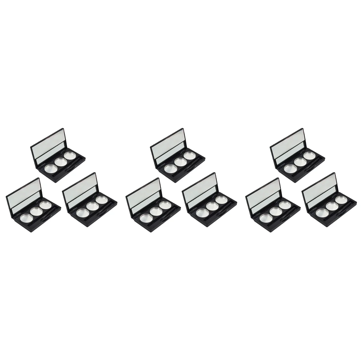 

Eyeshadow Makeup Container Empty Case Box Organizer Travel Clear Jars Up Make Refillable Watercolor Mini Pan Storage Diy Blush