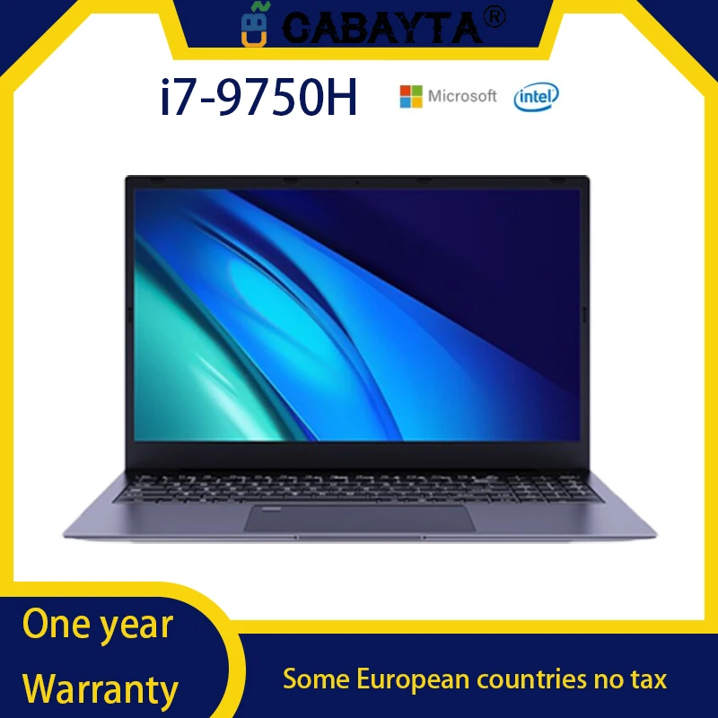 2022 CARBAYTA Gaming Laptop 15.6 Inch IPS Intel Core I7-9750H 10750H Ultraslim Notebook RJ45 HDMI Type-C 65W Windows 10 11 Pro