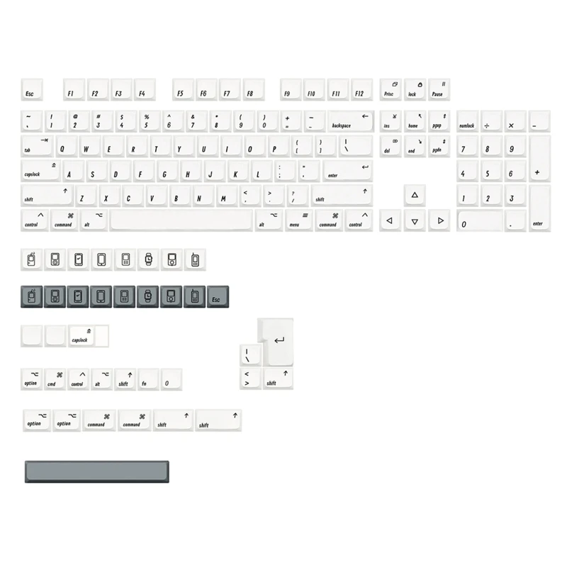 

Колпачки для механических клавиш, 142 клавиш, для MX Switch Cherry