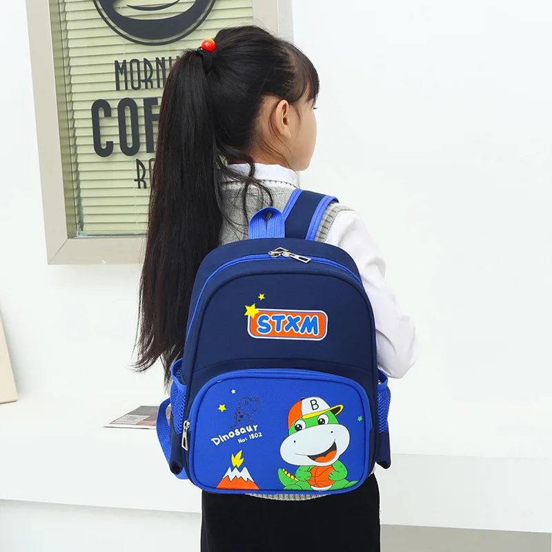 New Children's School Bag Cartoon Cute Rabbit Dinosaur Kindergarten Waterproof Backpacks for Boys and Girls Large Capacity