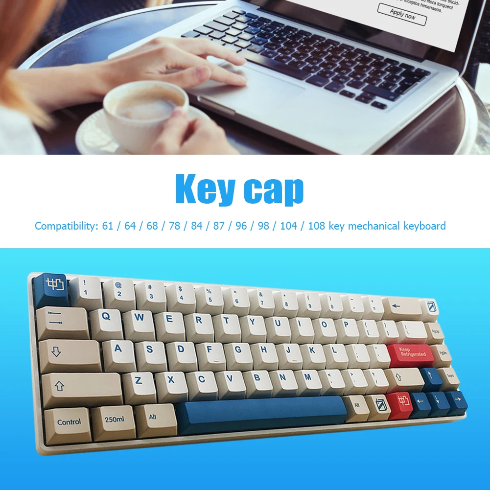 

Механическая клавиатура Keycap 126/134 клавиш PBT, сублимационная печать, персонализированные эргономичные клавиши, аксессуары для клавиатуры