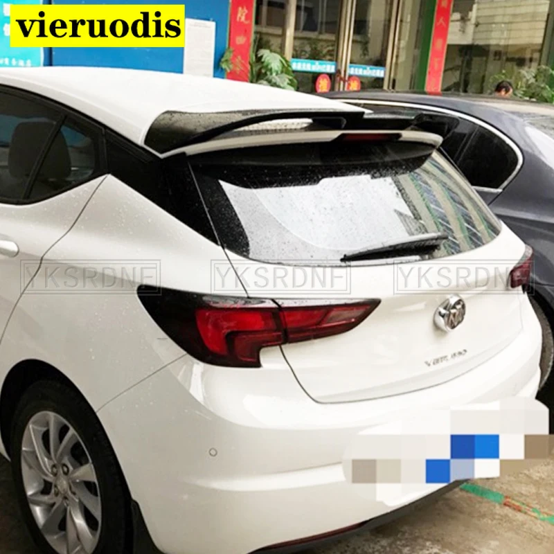 

For Opel Astra K 2015 2016 2017 2018 ABS Material Primer Color Car Tail Wing Decoration Rear Trunk Lip Window Roof Spoiler