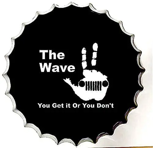 

Retro Sign The Wave Bottle Caps Retro Metal Tin Sign Diameter Handcrafts Home Decor Bar Plaque Lounge Man Cave Garage .