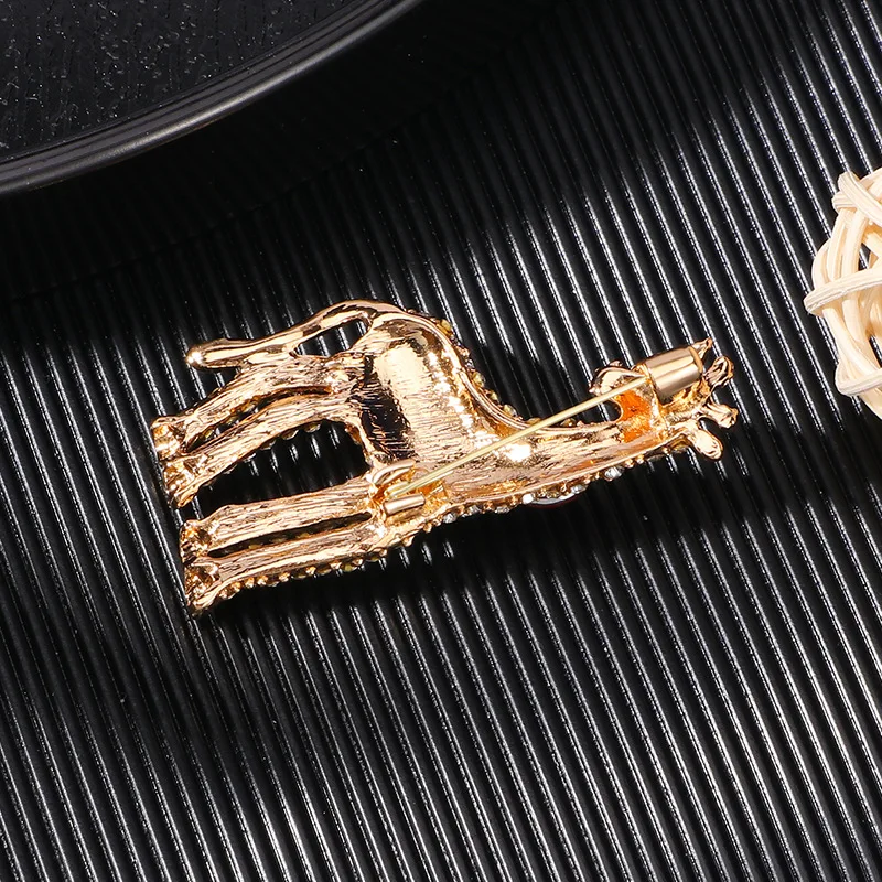 Винтажная цветная брошь в виде жирафа со стразами и для женщин новая модная